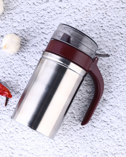 8126 Oil Dispenser Stainless Steel With Small Nozzle 500ml Oil Container.