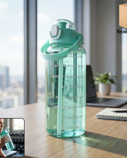 2 Litre Large Capacity Leakproof Sports Water Bottle (1 Pc)