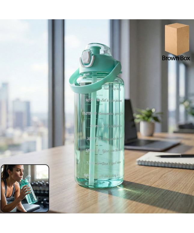 2 Litre Large Capacity Leakproof Sports Water Bottle (1 Pc)