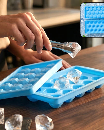 Multipurpose Ice Cube Tray With Lid 17 Grid Mold (1 Pc)