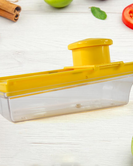 Big Multipurpose Vegetable And Fruit Slicer (Yellow  1 Pc)