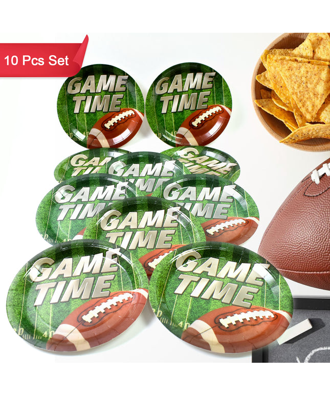 Round Plates Disposable Paper Plates  Happy Birthday Gift (10 Pcs Set  Mix Design)