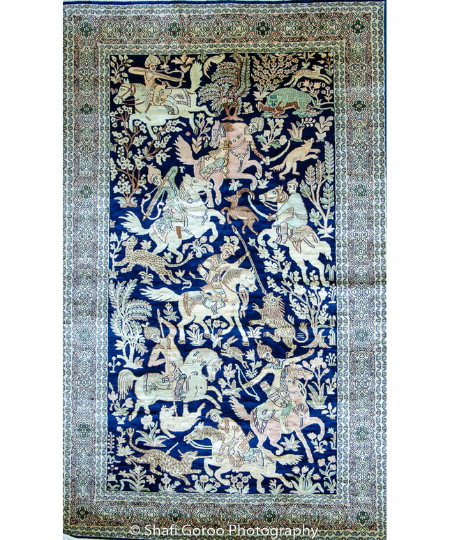 High knot silk on silk, size 3' x 5'