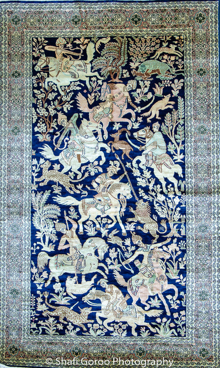 High knot silk on silk, size 3' x 5'