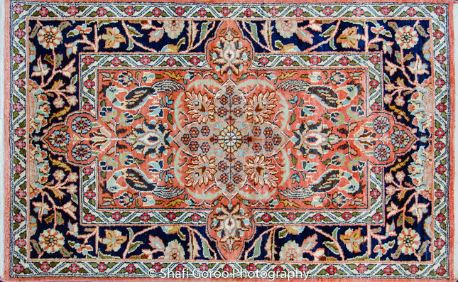Regular silk carpet, size: 2 feet by 3 feet