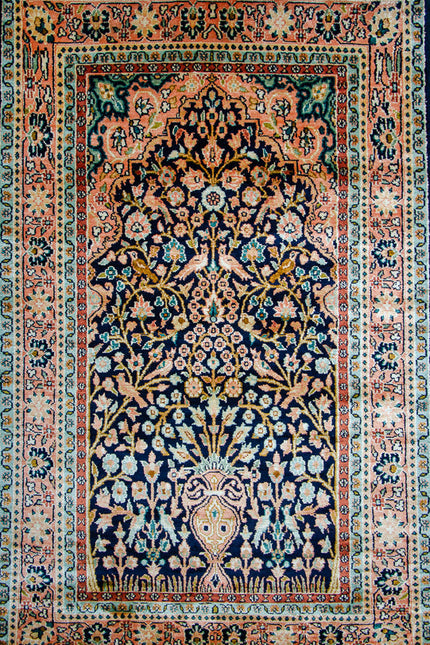Regular silk carpet, size: 2 feet 6 inches by 4 feet
