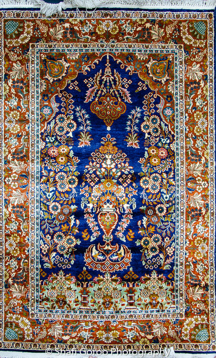 Regular silk carpet, size: 2 feet 6 inches by 4 feet