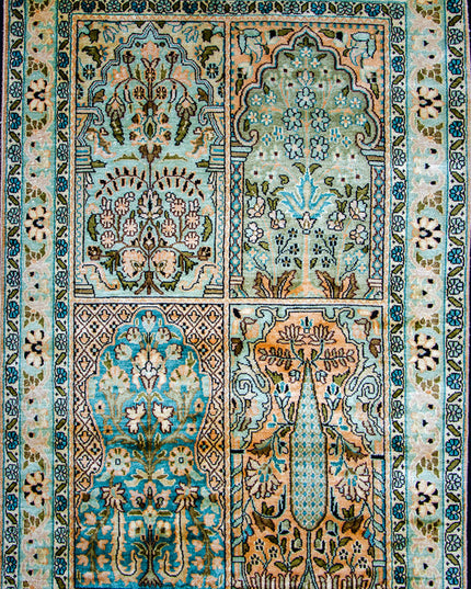 Regular silk carpet, size: 2 feet 6 inches by 4 feet