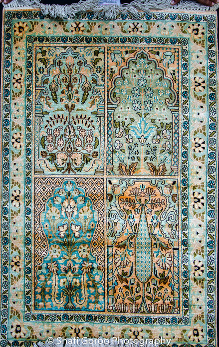 Regular silk carpet, size: 2 feet 6 inches by 4 feet