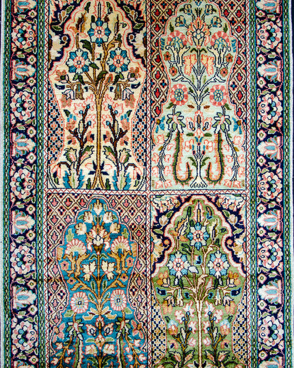 Regular silk carpet, size: 2 feet 6 inches by 4 feet