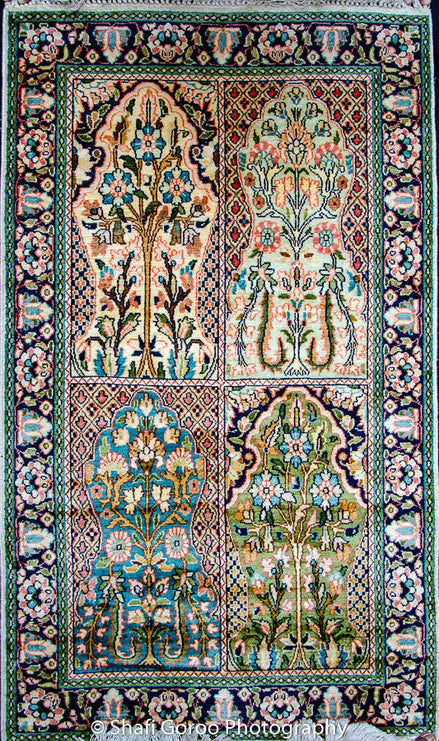 Regular silk carpet, size: 2 feet 6 inches by 4 feet
