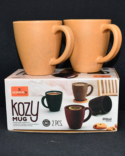 Konvex Premium Coffee And Tea Mugs (2 Pc  350ml)