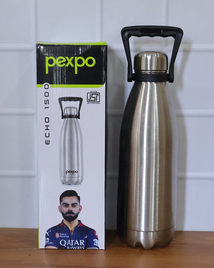 Pexpo Echo Vacuum Insulated Hot  Cold Stainless Steel Water Bottle 1500 Ml