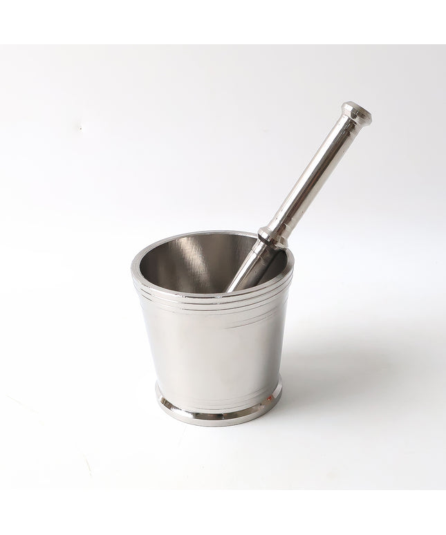 Heavy Duty Stainless Steel Mortar And Pestle Set For Kitchen Khalbatta Set (2 Pc Set)