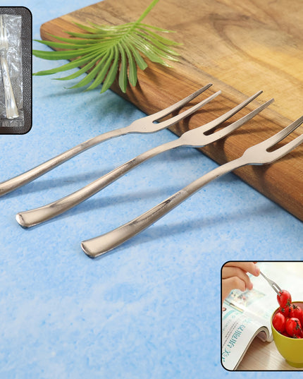 Mini Dessert  Fruit Fork - (3 Pc )