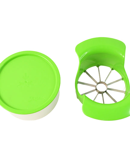 Apex Apple Cutter With Container  Unbreakable Abs Body  Stainless Steel Blades
