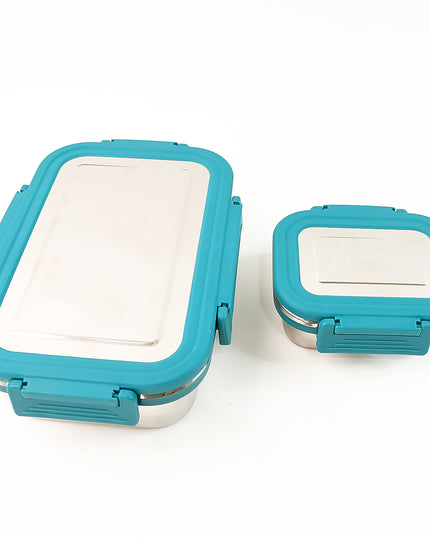 Apex Jerry Lunch Box Premium Stainless Steel Food Container (2 Pc  700+200 Ml Approx)
