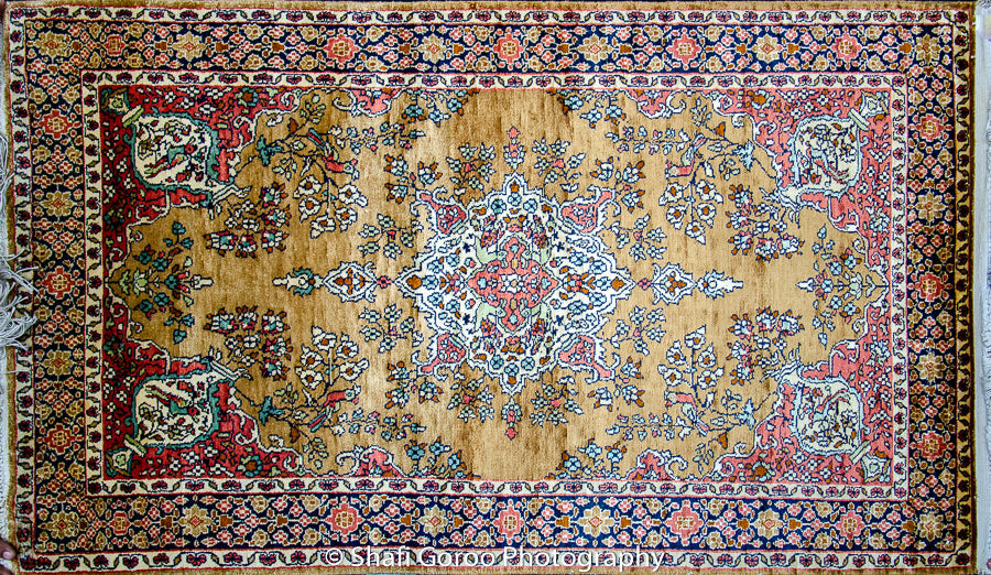 Regular silk carpet, size: 2 feet 6 inches by 4 feet
