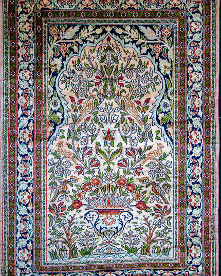 Regular silk carpet, size: 2 feet 6 inches by 4 feet