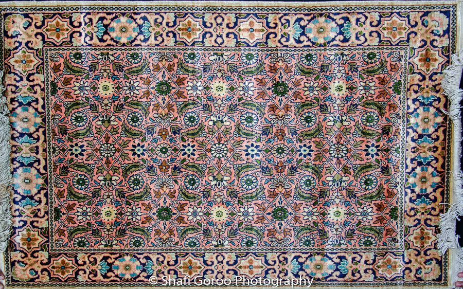 Regular silk carpet, size: 2 feet 6 inches by 4 feet