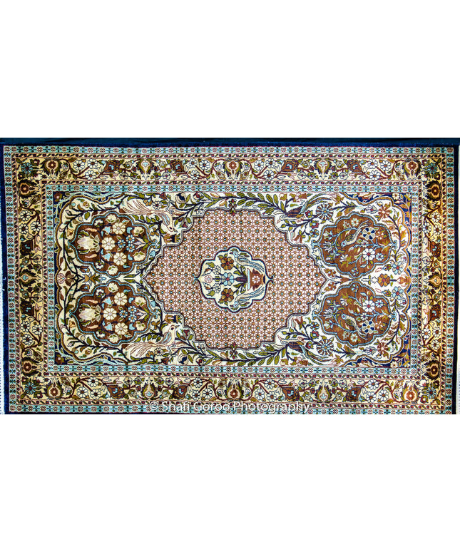 Regular silk carpet, size: 3 feet by 5 feet
