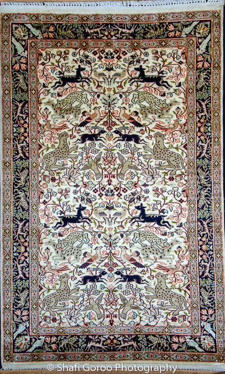 Regular silk carpet, size: 3 feet by 5 feet
