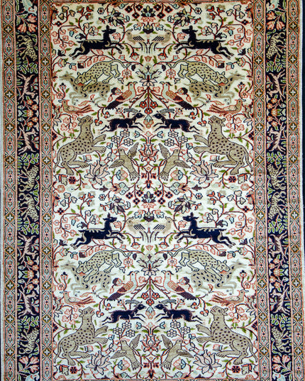 Regular silk carpet, size: 3 feet by 5 feet