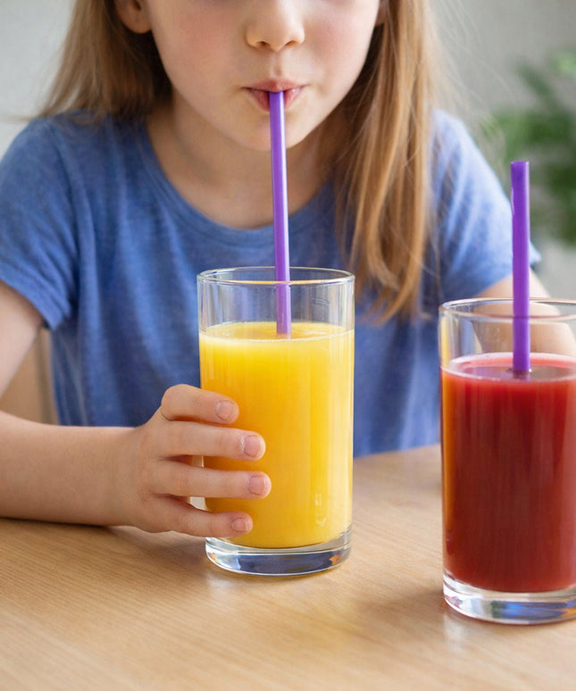 Reusable Plastic Drinking Straws Pack Of 10