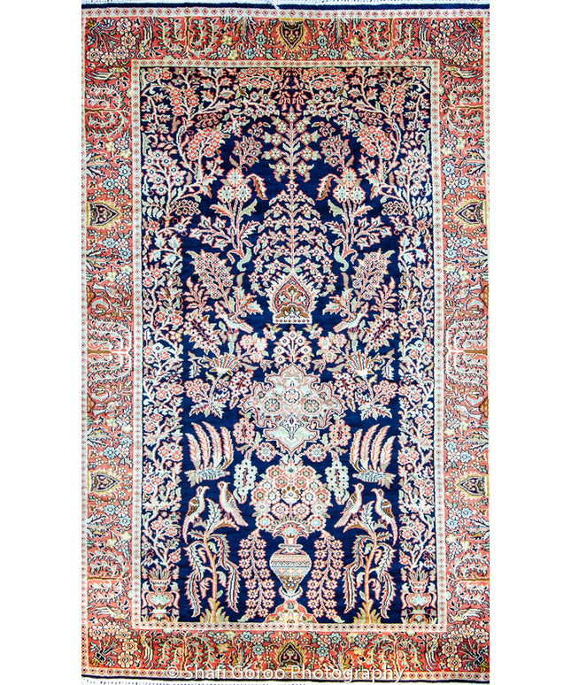 Regular silk carpet, size: 3 feet by 5 feet