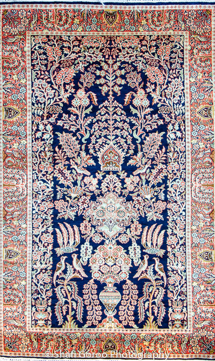 Regular silk carpet, size: 3 feet by 5 feet