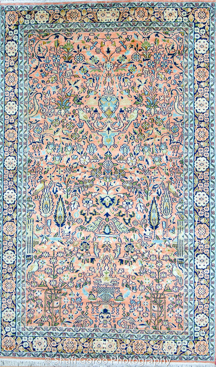 Regular silk carpet, size: 3 feet by 5 feet