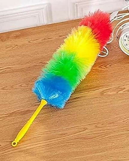 Rainbow Microfiber Plastic Duster 24 Inch | Flexible & Lightweight Dust Cleaner