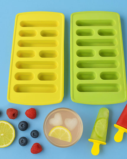 Plastic Ice Cube Tray Set (4 Pc)