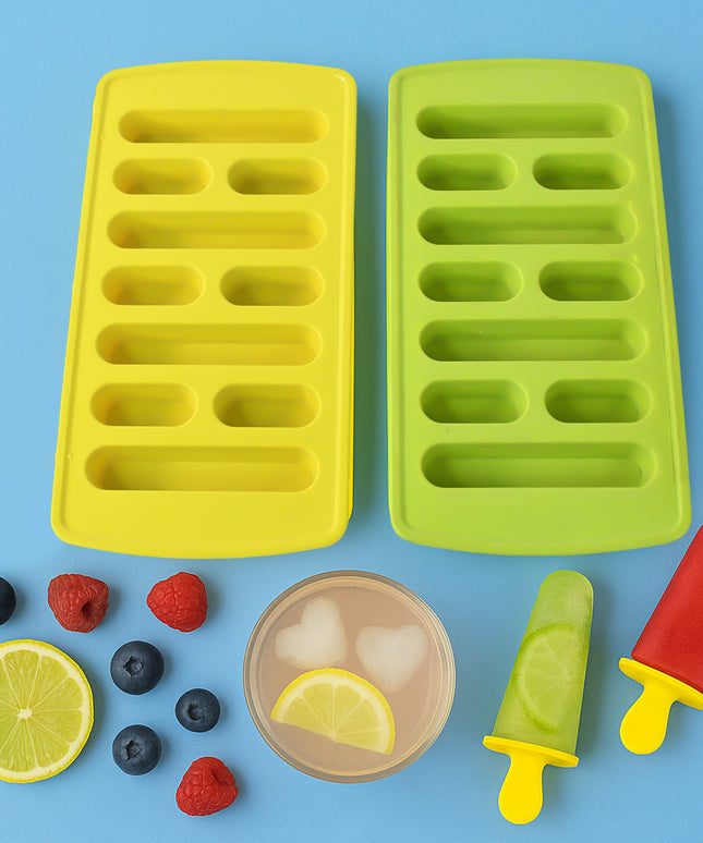 Plastic Ice Cube Tray Set (4 Pc)