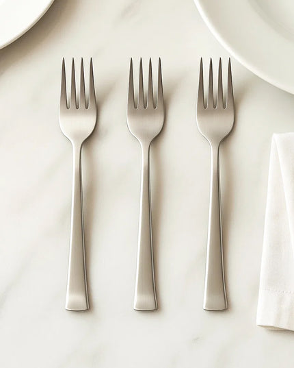 Premium Stainless Steel Dinner Fork - (3 Pc  Set)