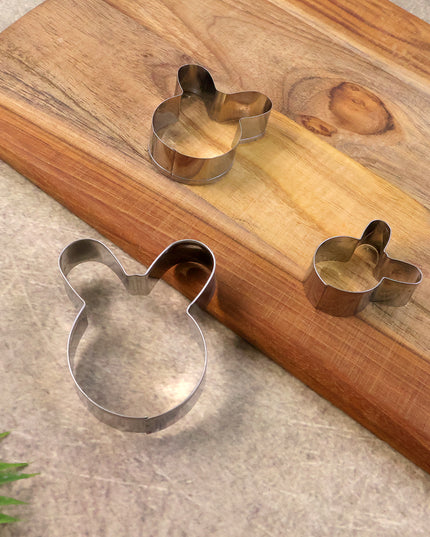 Stainless Steel House Shape Cookie Cutter Set (3 Pc Mix Design Set)