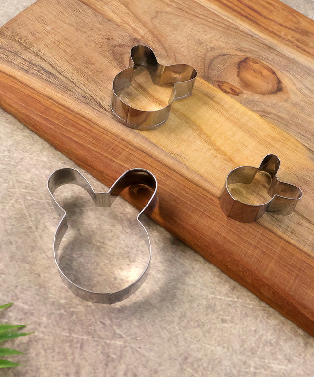 Stainless Steel House Shape Cookie Cutter Set (3 Pc Mix Design Set)