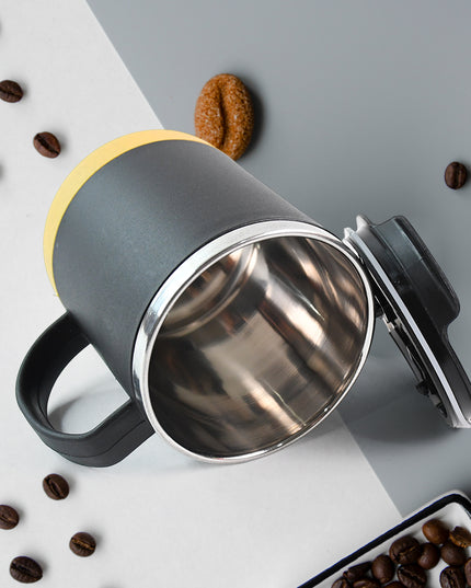 Insulated Coffee Mug With Spill-proof Lid (Approx 450ml  1 Pc)