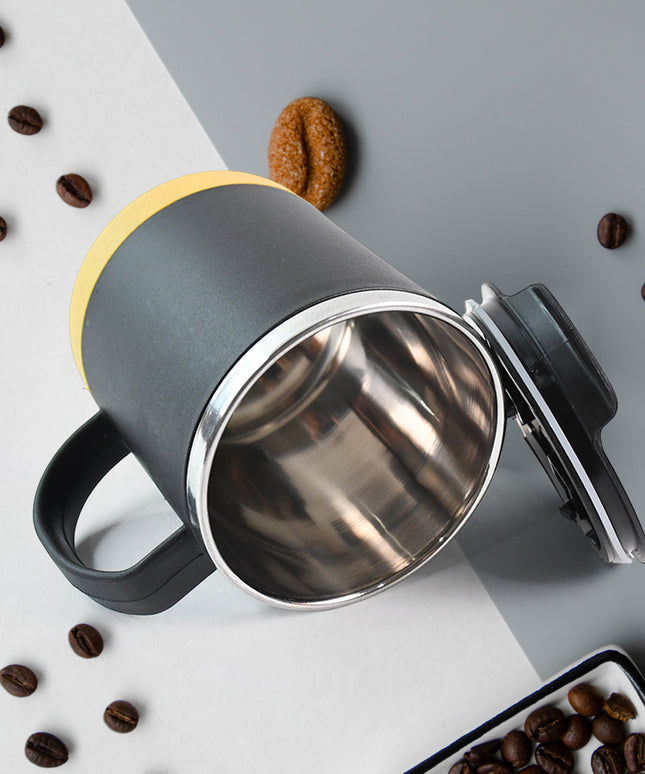 Insulated Coffee Mug With Spill-proof Lid (Approx 450ml  1 Pc)