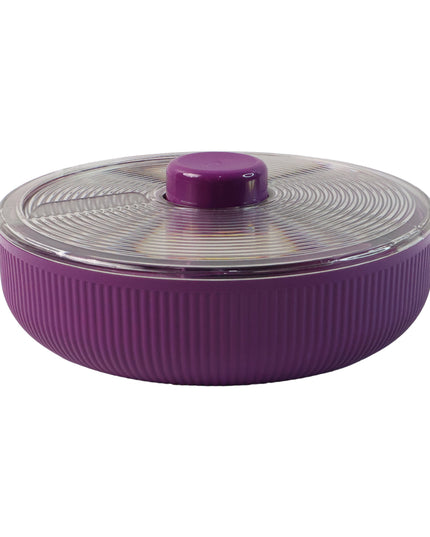 Supermom Multipurpose Round Rotating Dry Fruit  Snack Storage Container (1 Pc)
