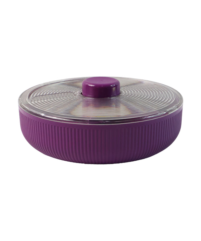 Supermom Multipurpose Round Rotating Dry Fruit  Snack Storage Container (1 Pc)
