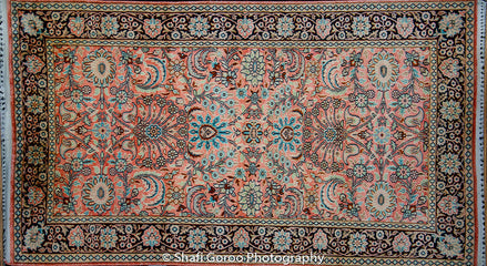 Regular silk carpet, size: 3 feet by 5 feet