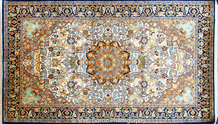 Regular silk carpet, size: 3 feet by 5 feet