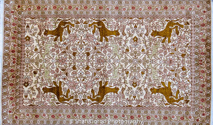 Regular silk carpet, size: 3 feet by 5 feet
