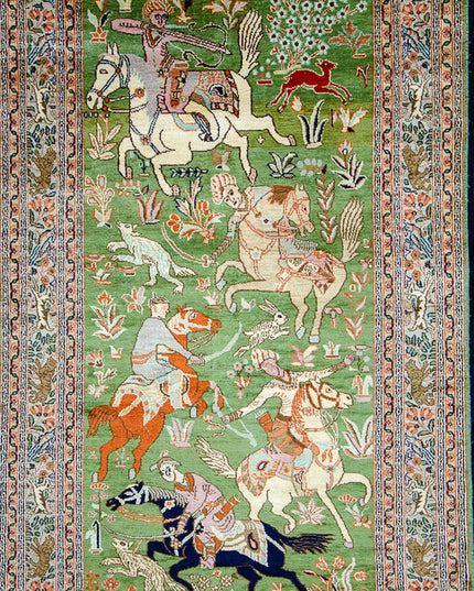 Regular silk carpet, size: 3 feet by 5 feet
