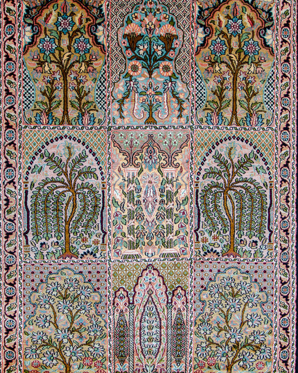 High knot silk on silk, size 2' x 3'