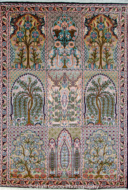 High knot silk on silk, size 2' x 3'