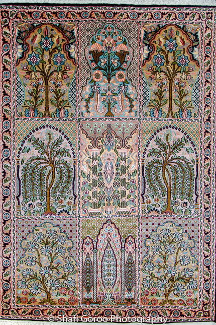 High knot silk on silk, size 2' x 3'