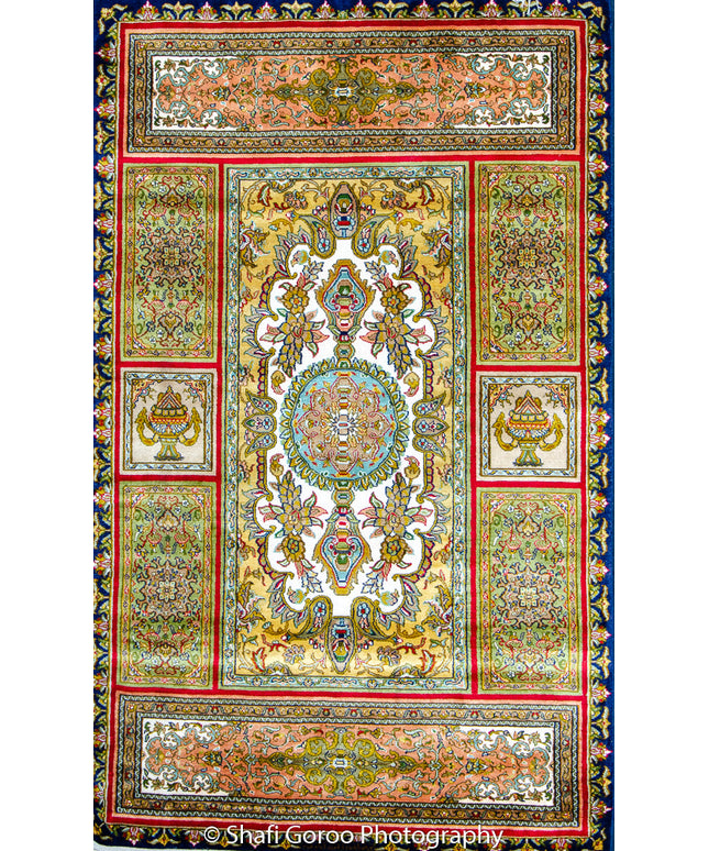 High knot silk on silk, size 3' x 5'