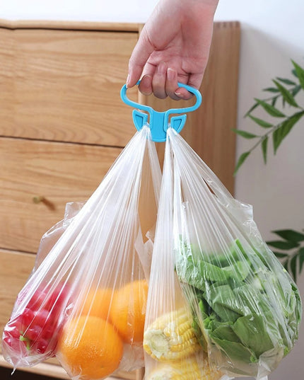 9331 Portable Shopping Bag Handle Holder Household Plastic Bag Hook Kitchen Supplies Carrier Holds Plastic Reusable Grocery Bags Holder Portable Bag Carrier Multifunctional (2pc)